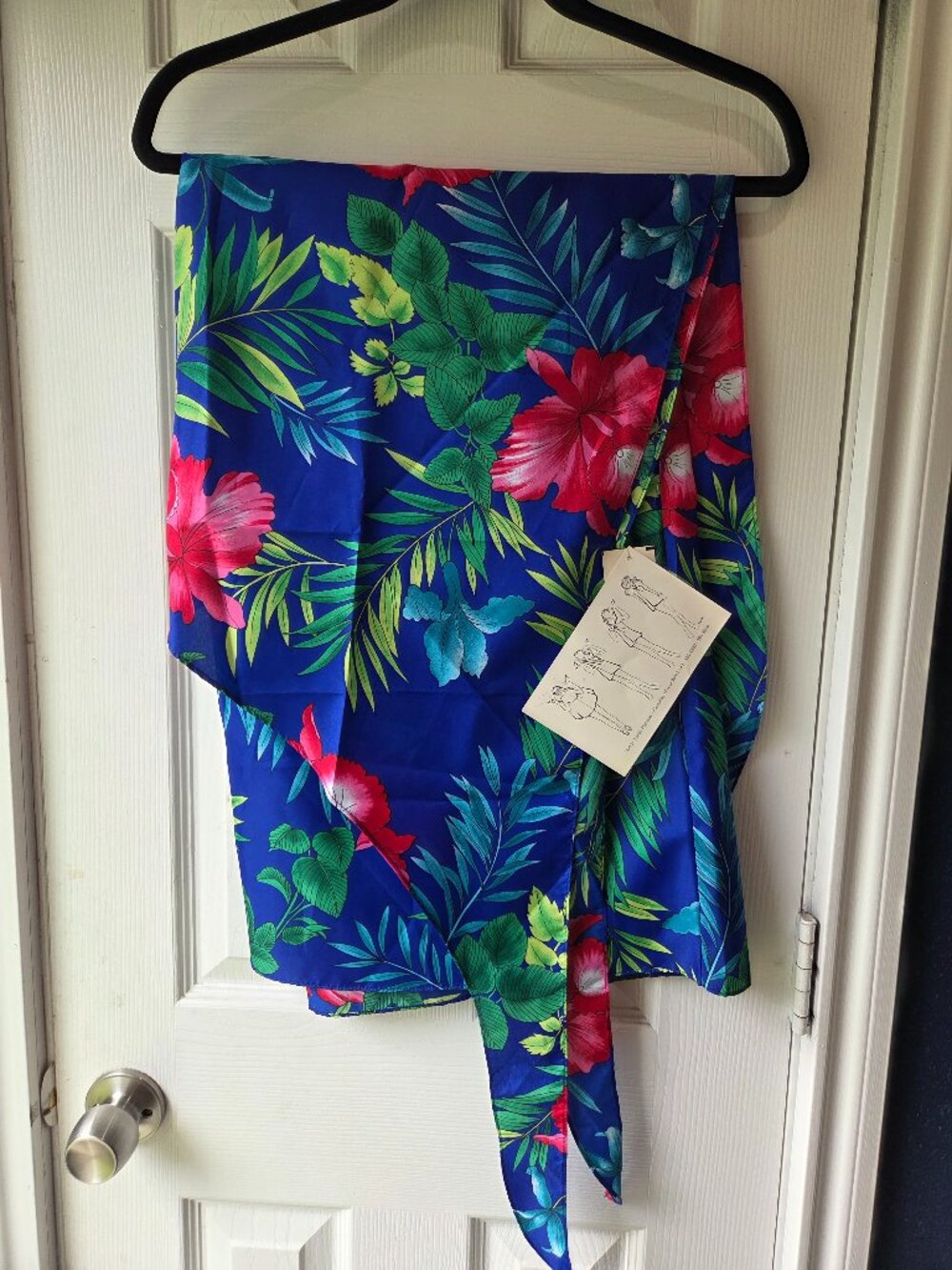 Hilo Hattie Pareau Convertible Dress Cover Up Tropical Floral One Size short NWT
